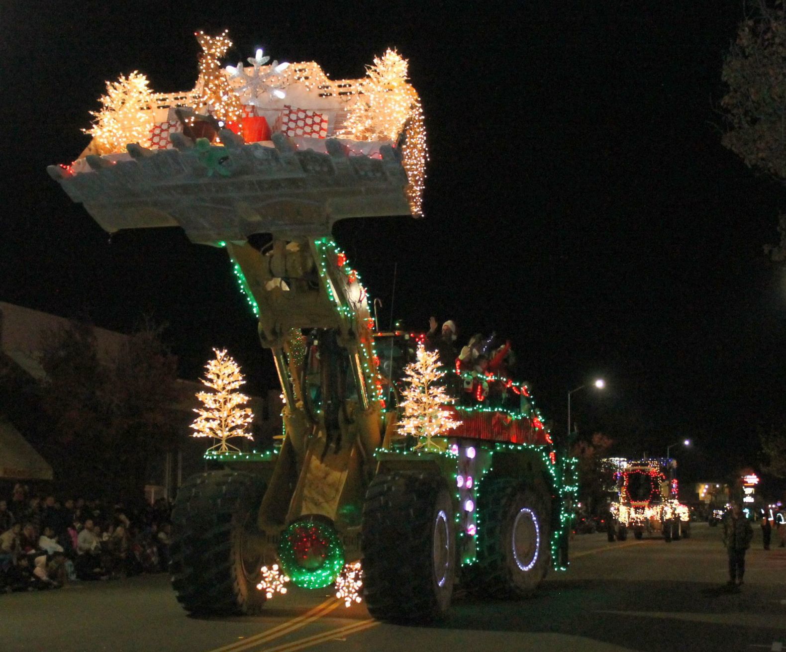 Calistoga's Lighted Tractor Parade 2016